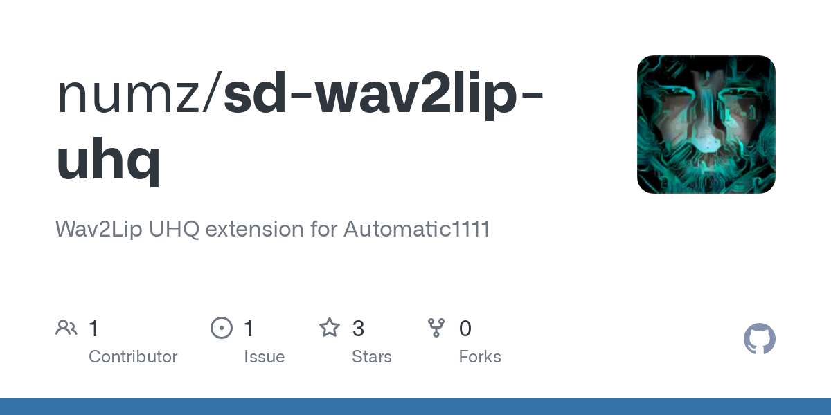Wav2Lip for Automatic1111